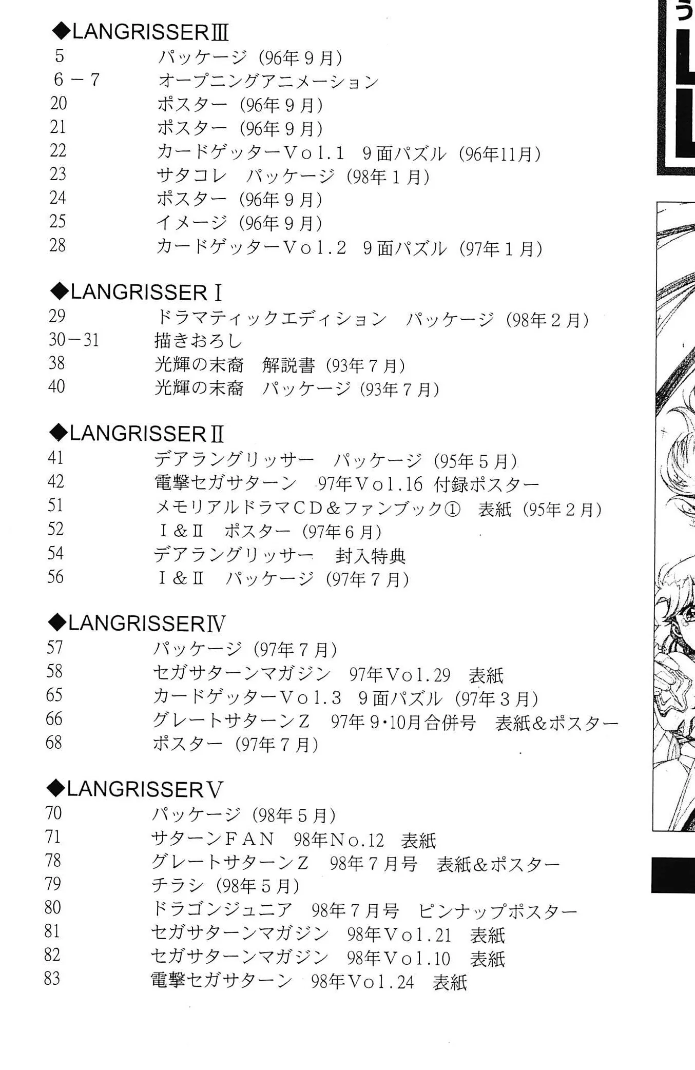 First-appearance list giving where each plate first ran: packages, posters and magazine covers