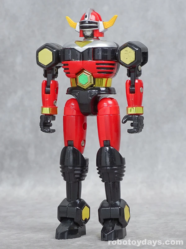 Original DX Heavy Knight BullBlack figure standing with unfolded arms and legs.