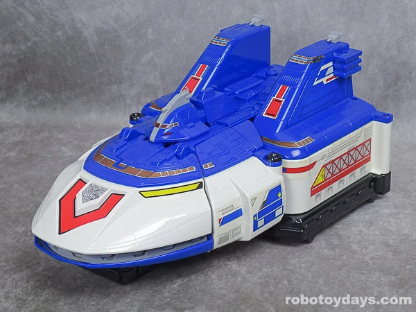 Original Japanese GigaBitus toy in horizontal Cruiser Mode.