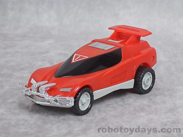 Original DX Red Vehicle photographed as a complete red car.