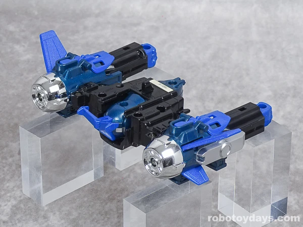 GigaWing 1 with its cylindrical forearms reattached in the opposite direction.