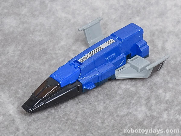 Original DX GigaWing 4 in its blue aircraft form with gray wings.