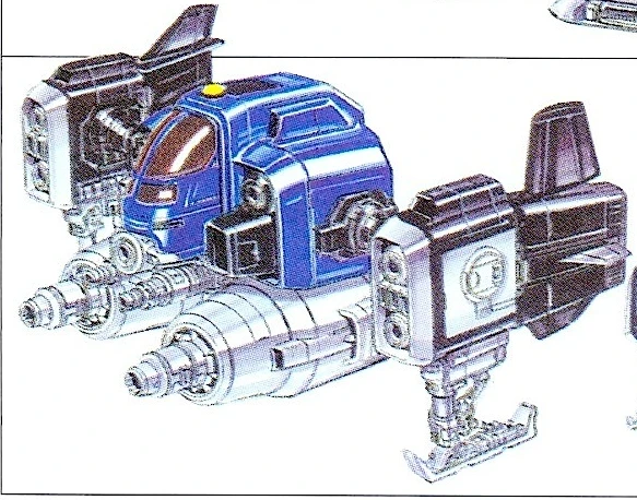 GigaWing 3 design, a compact cockpit between rectangular black wing panels.